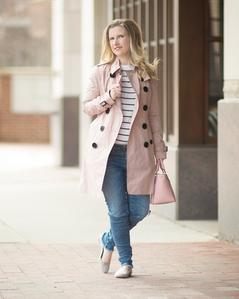 burberry trench pink