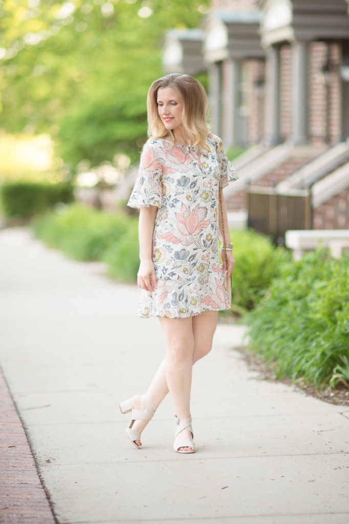 loft wildflower flounce dress