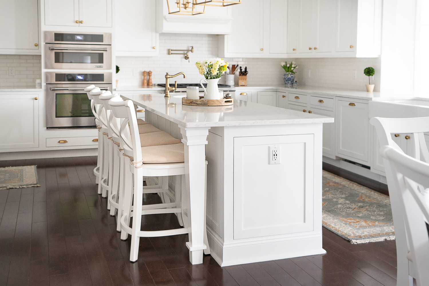 Petite Fashion Blog White Kitchen Inset Cabinets From Overlay